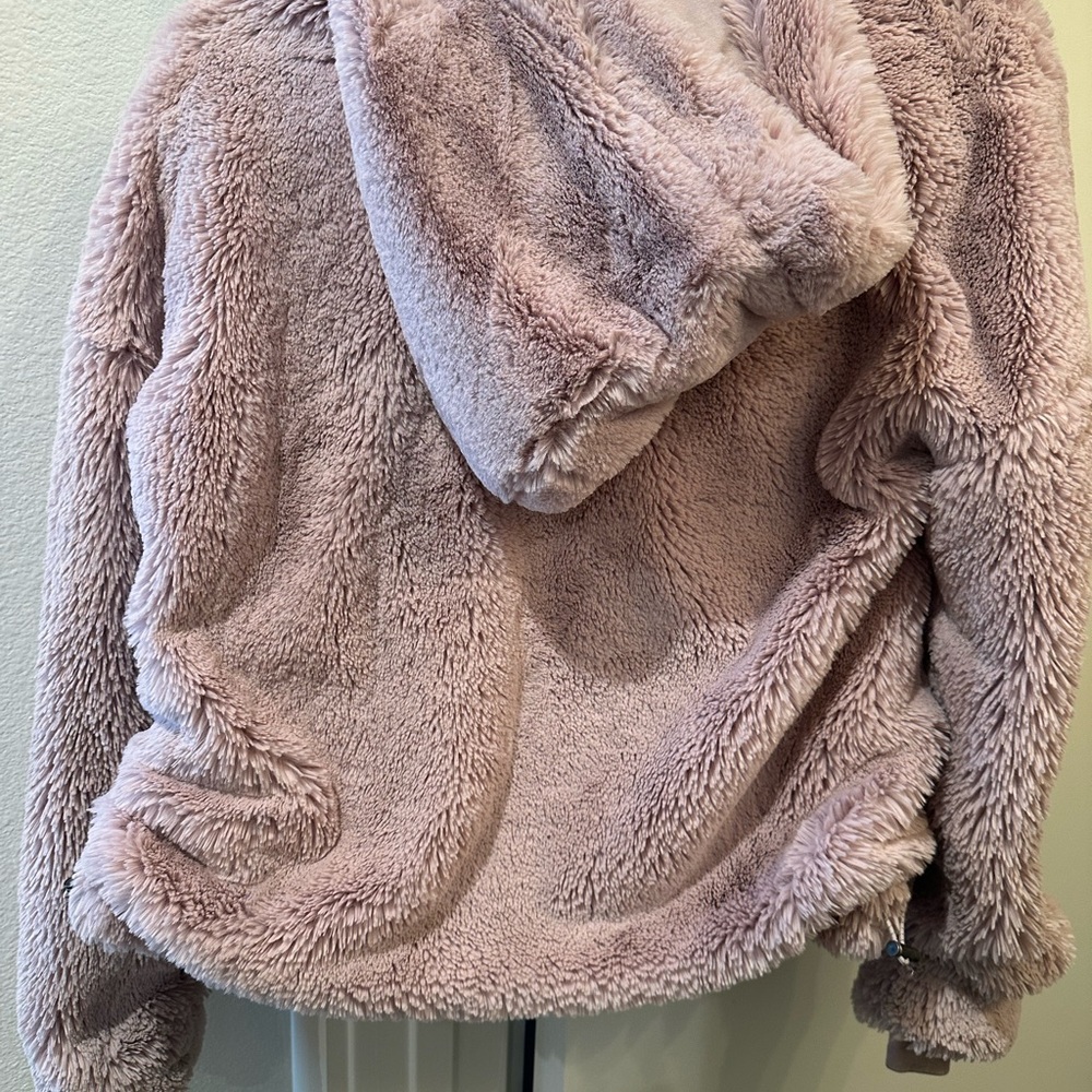 FP Movement - pink fluffy hoodie, half-zip - Picture 6 of 9